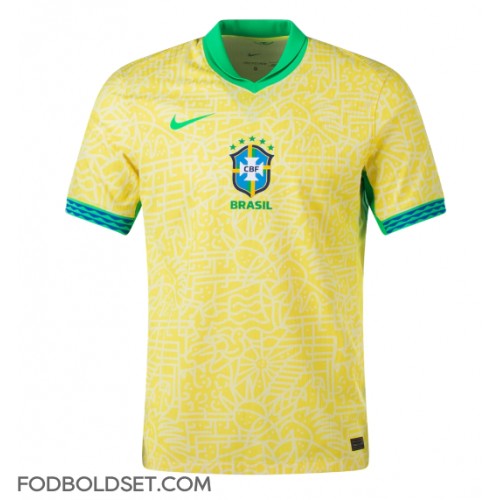 Brasilien Hjemmebanetrøje Copa America 2024 Kortærmet